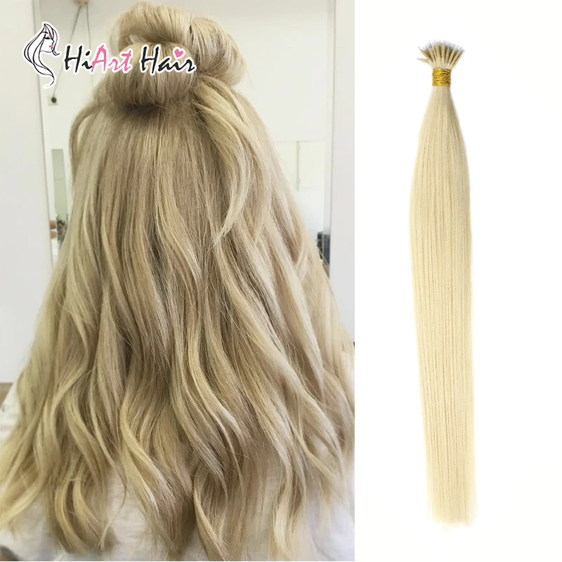 

HiArt 0.8g/pc Nano Ring Extensions In Micro Beads Hair Extensions 100% Real Human Hair Double Drawn Salon Straight 18"20"22"
