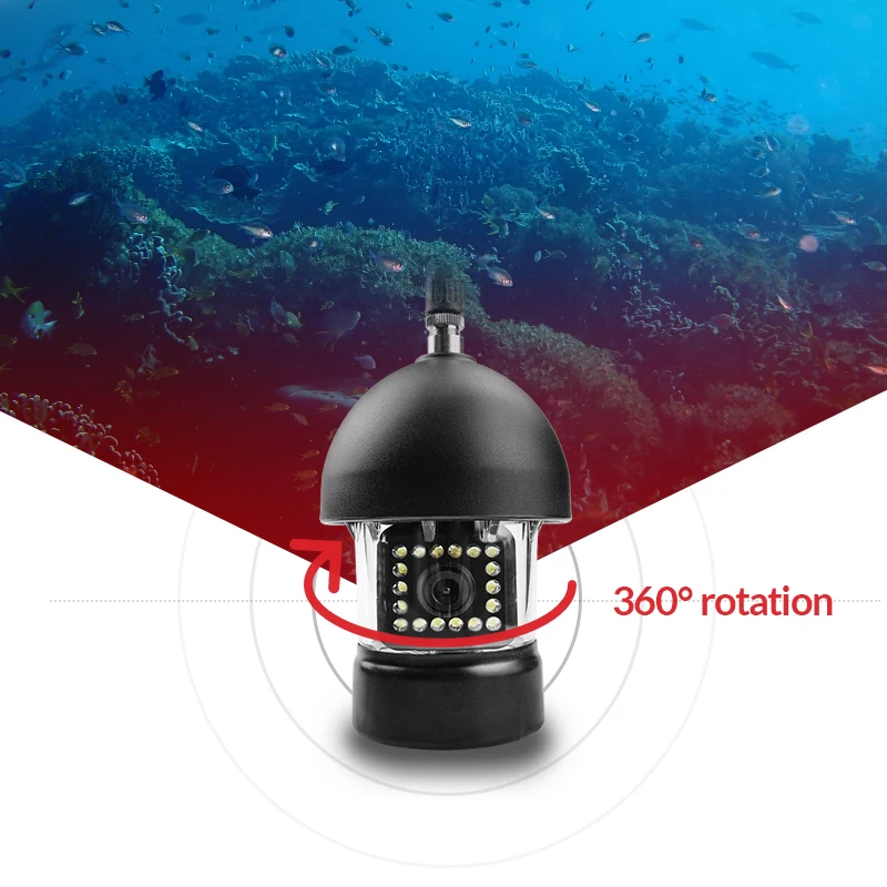 Erchang 9 &quotПодводный Камера для рыбалки 360 Вращающийся Подводная охота 20 м кабель