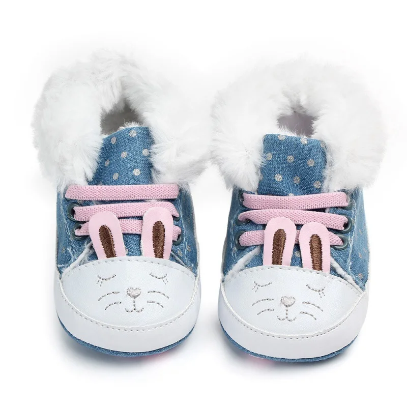 Обувь для маленьких девочек; зимняя обувь для новорожденных; теплые детские сапоги в горошек; бархатная детская обувь; Лидер продаж; высокое качество