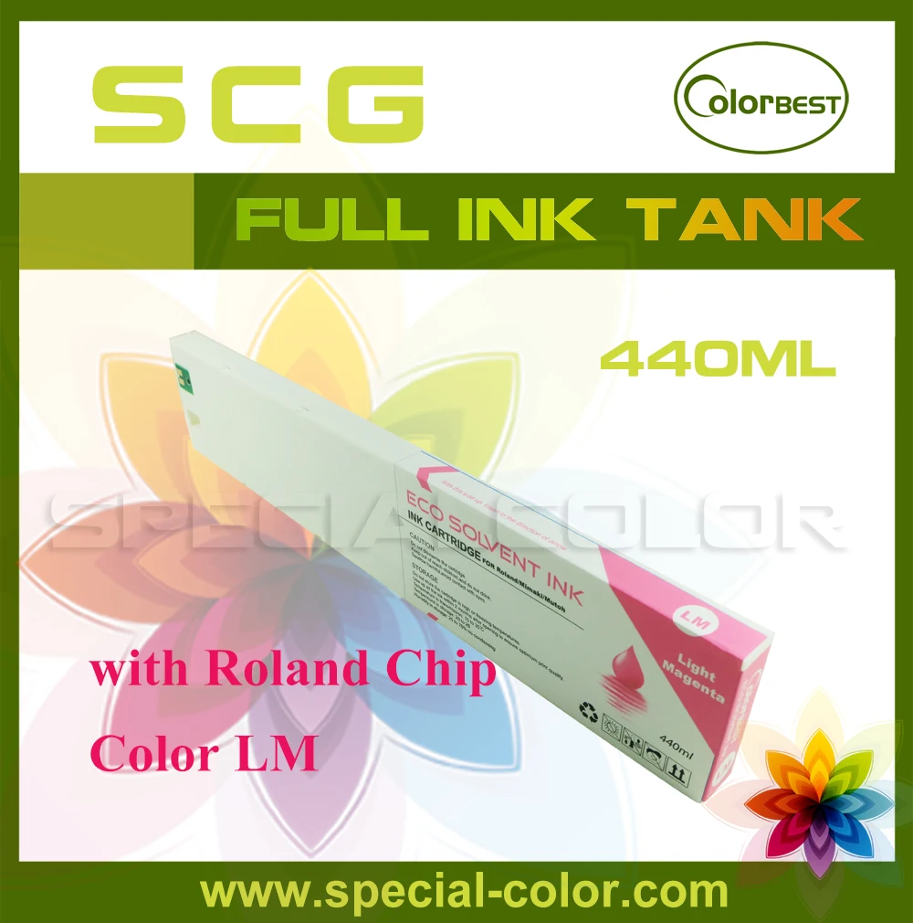

Roland eco solvent ink cartridge with chip 440ml color LM