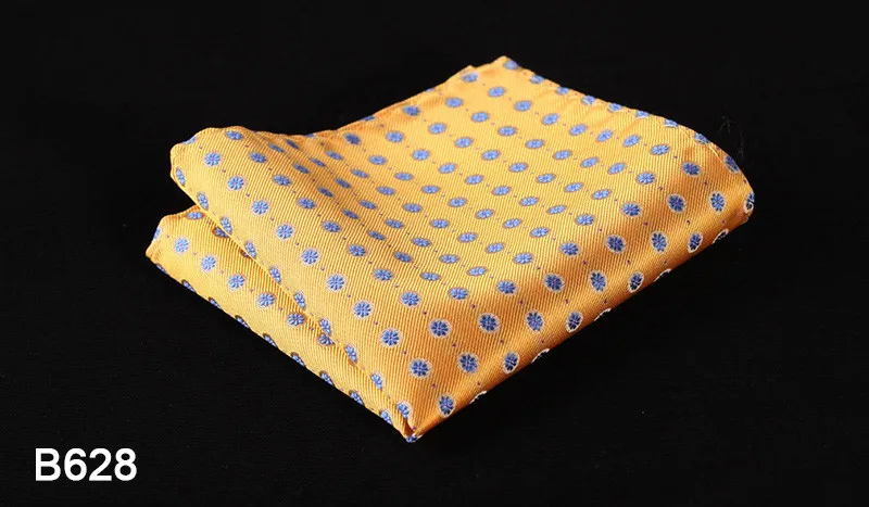 Шелковый атласный платок в горошек с цветочным узором и узором пейсли, квадратный носовой платок из жаккардовой ткани, классический свадебный платок B6