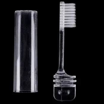 

Plastic Portable Folding Toothbrush Outdoor Travel Camping Foldable Toothbrush Clear Plastic Foldable Toothbrush
