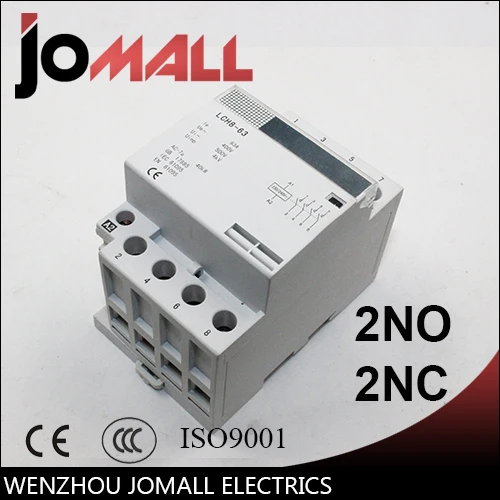 

high quality 4P 32A 220V/230V 50/60HZ din rail household ac contactor 2NO 2NC