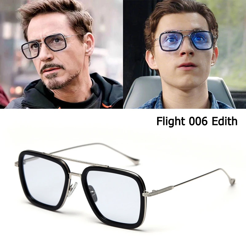 JackJad 2020 Fashion Iron Man Flight 006 Style Polarized Sunglasses Spider-Man Edith Cool Brand Design Sun Glasses Oculos De Sol