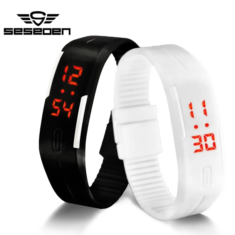 Seseden New Fashion Led Bracelet Digital Watches Men Las Child Seseden New Fashion Led Bracelet Digital Watches Men Las Child Clock Women S Rubber Sports Wrisch Saat In Lover From