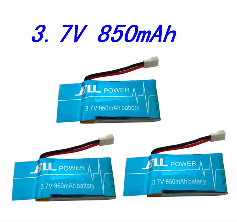 3Pcs Syma X5Sc X5Sc-1 X5Sw X5Sc-1 3.7V 850Mah Batteria Di Aggiornamento Per Syma Rc Quadcopter Wltoys V931