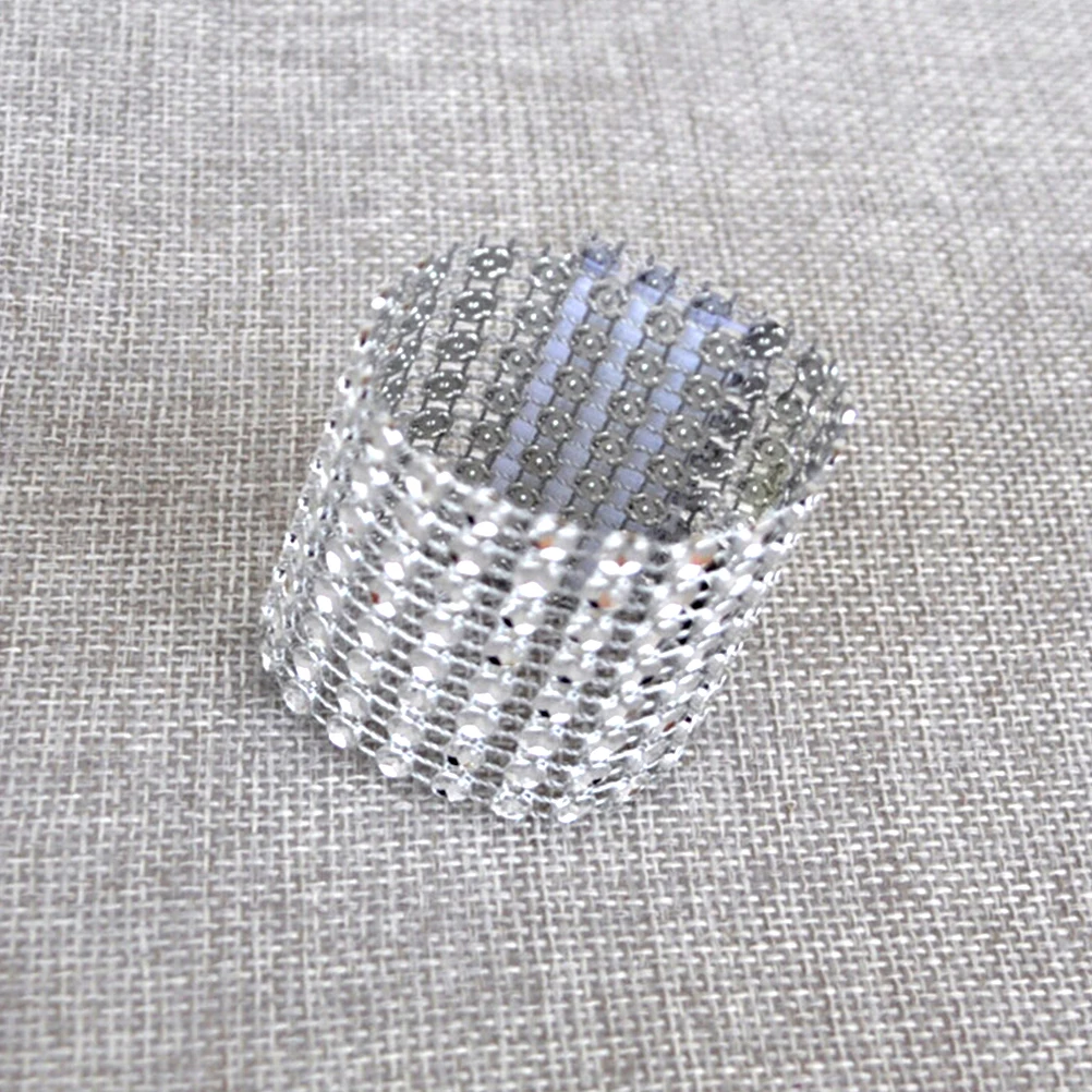 

Wedding Party Decoration event party supplies Mesh Bling Diamond Trim Wrap Cake Candle Holder Vases Roll tulle Crystal Ribbons