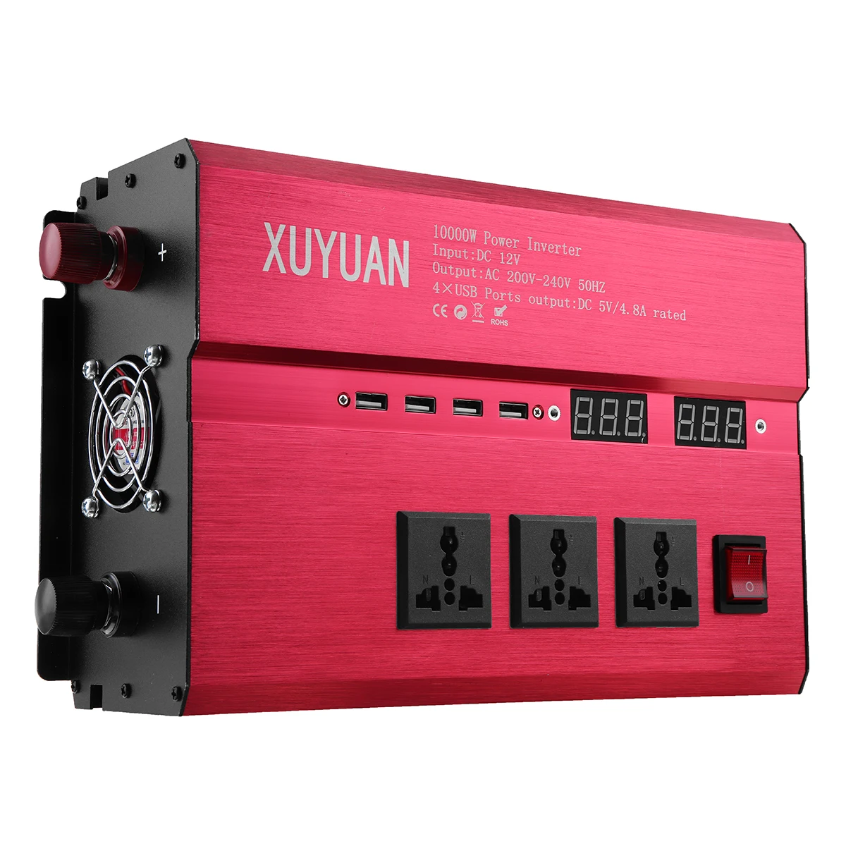 

Car Inverter 12V 220V 10000W 8000W Peak Power Sine Wave Solar Inverter DC-AC Car Invensor Convertor Voltage Transformer 12V 220V