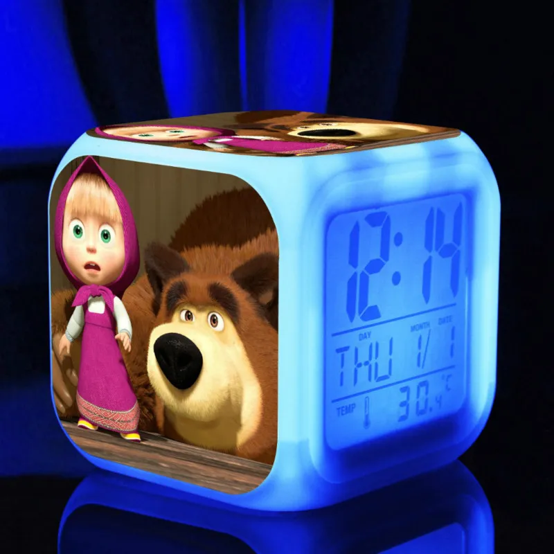 

Bears Kids Alarm Clock Toys wekker digital Alarm clock Cartoon wake up light reveil table clock Led reloj despertador