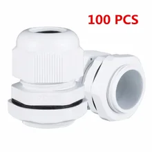 100 шт. белый PG16 водостойкий кабельный ввод крепежный разъем соединения крепежа