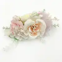 10 ชิ้น/ล็อตดอกไม้ Crown Headband อุปกรณ์เสริมผม Vintage ทารก Photo Props Handmade ดอกไม้เด็กวัยหัดเดินไนลอนเด็ก