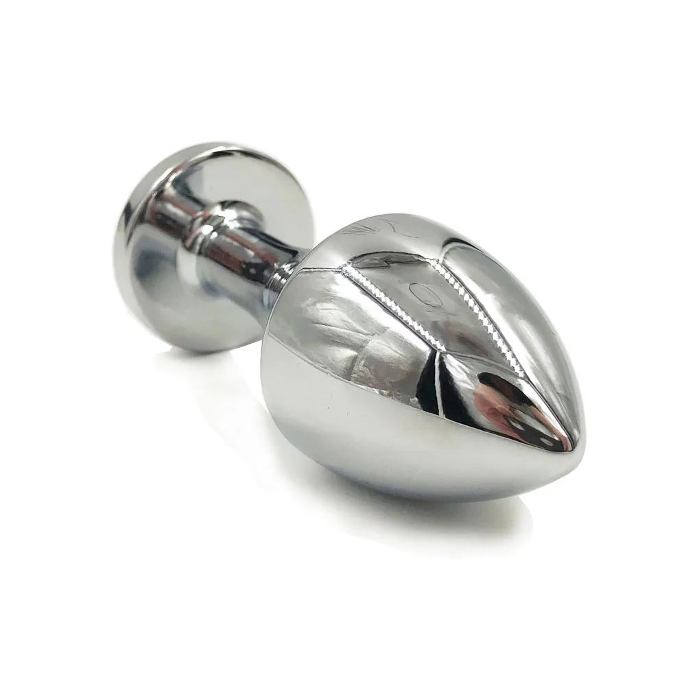 3 Pcs Stainless Steel Anal Butt Plug Fantasy Sex Restraints Bondage SM Anal Stimulation toy 4