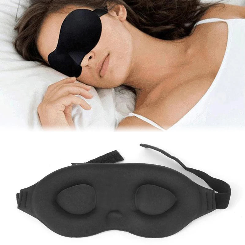 Travel Sleep Eye Mask 3D Memory Foam Pad Eyeshade Sleeping Cover Blindfold Travel Office Rest Sleep Eye Mask Shades Soft Sponge