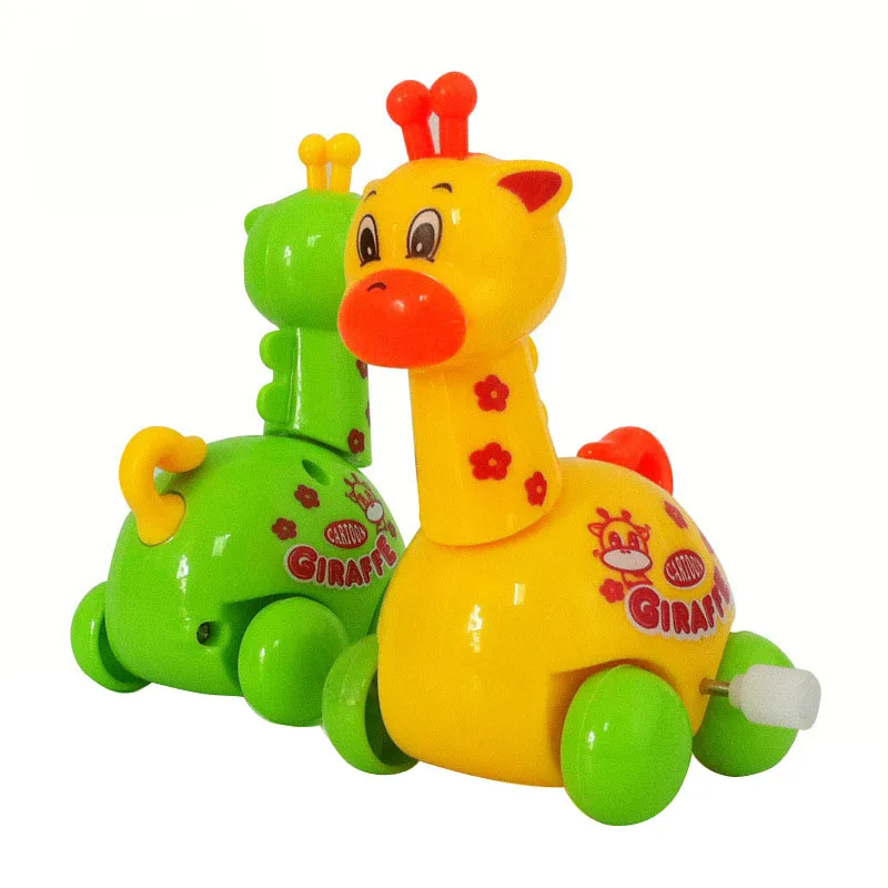 

Kids Funny Clockwork Toy Baby Boys Giraffe Design Running Clockwork Spring Toy Reborn Baby Wind Up Toy Gift For Children