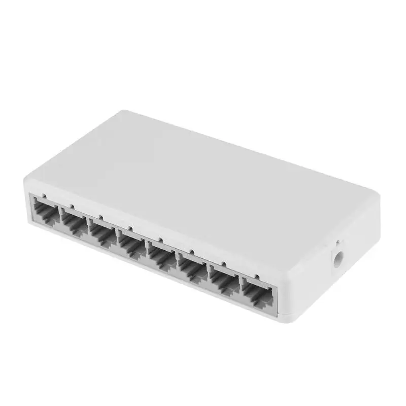 8 Порты гигабитный коммутатор для рабочего стола, RJ45 коммутатора Ethernet 10/100 Мбит/с кабель-концентратор