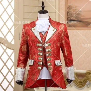 

court dress men's clothing service Prince Charming stage retro Performance costumes performance studio photography jacket pants
