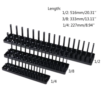 

Hansen Socket Organizer Holder Storage Trays - 1/4, 3/8, 1/2 - SAE or Metric
