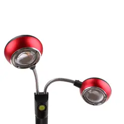 Гибкая гибкие COB с двойной головкой светодиодный магнит свет работы фонарик USB лампа Перезаряжаемые свет WWO66