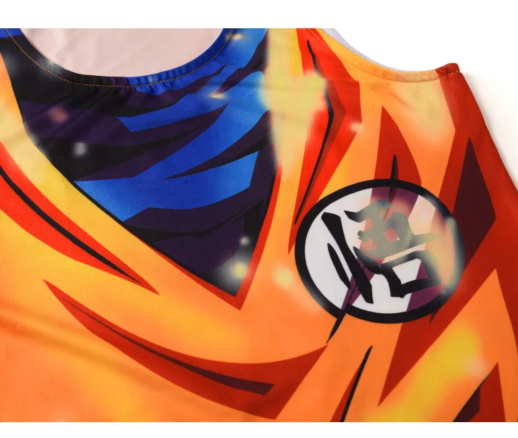 Бодибилдинг Dragon Ball безрукавки Для мужчин 3D аниме Фитнес облегающая одежда для верхней части тела Super Saiyan vegeta дети Гоку майки с принтом