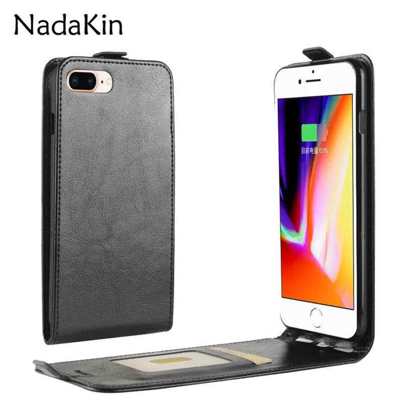

Up and Down Flip Leather Case for iPhone 6 6S 7 8 Plus Retro Back Cover for iPhone X XS Max XR Case Phone Bags Card Holder