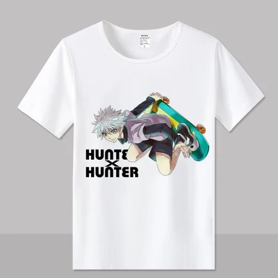 Мужская и женская дизайнерская футболка Hunter X Hunter, Карнавальная футболка GON FREECSS, новинка, аниме Kurapika, модная футболка Killua Zoldyck, футболки - Цвет: 2