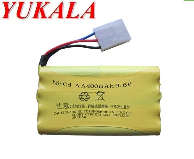 YUKALA HQ520 HQ618 HQ627 RC car RC boat RC tank 9.6V 400mAh Ni-CD AA Battery 