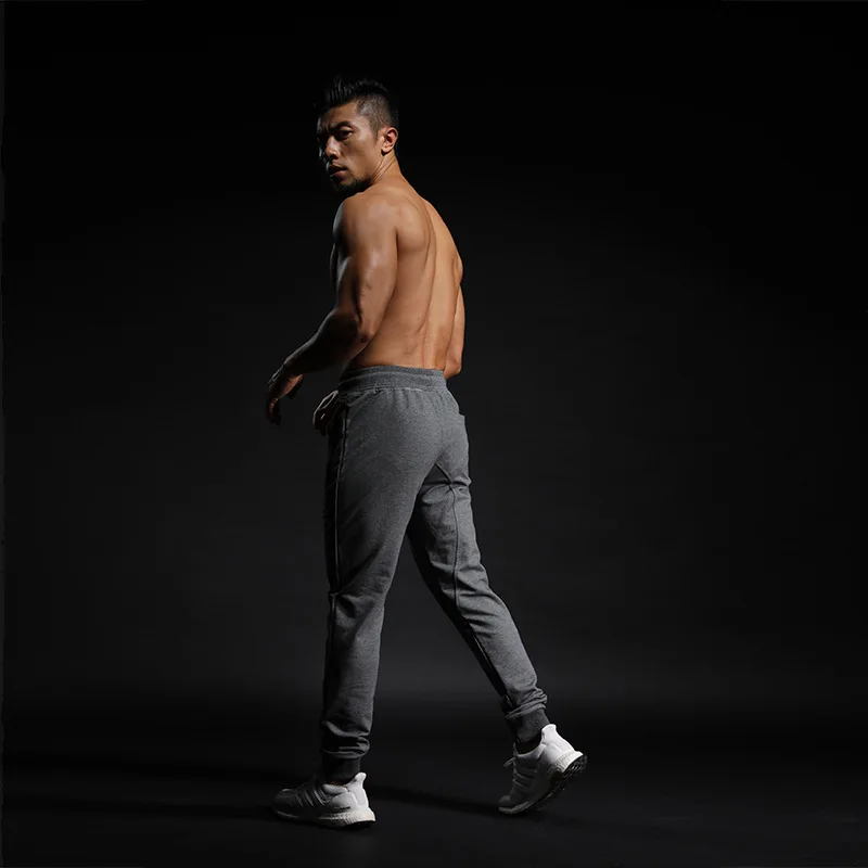 DERMSPE 2019 summer New Fashion Thin section Pants Men Casual Trouser Jogger Bodybuilding Fitness Sweat Time limited Sweatpants