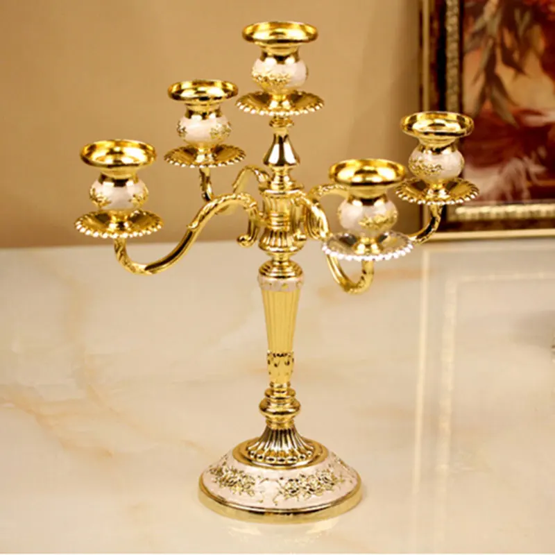 Candelabra Home decoration Candle holder metal classic candle stand 5