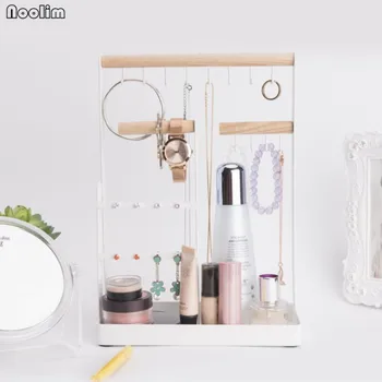 

NOOLIM Jewelry Display Stand Iron Storage Holder Cosmetic Earrings Bracelet Jewelry Rack Watch Hanging Organizer