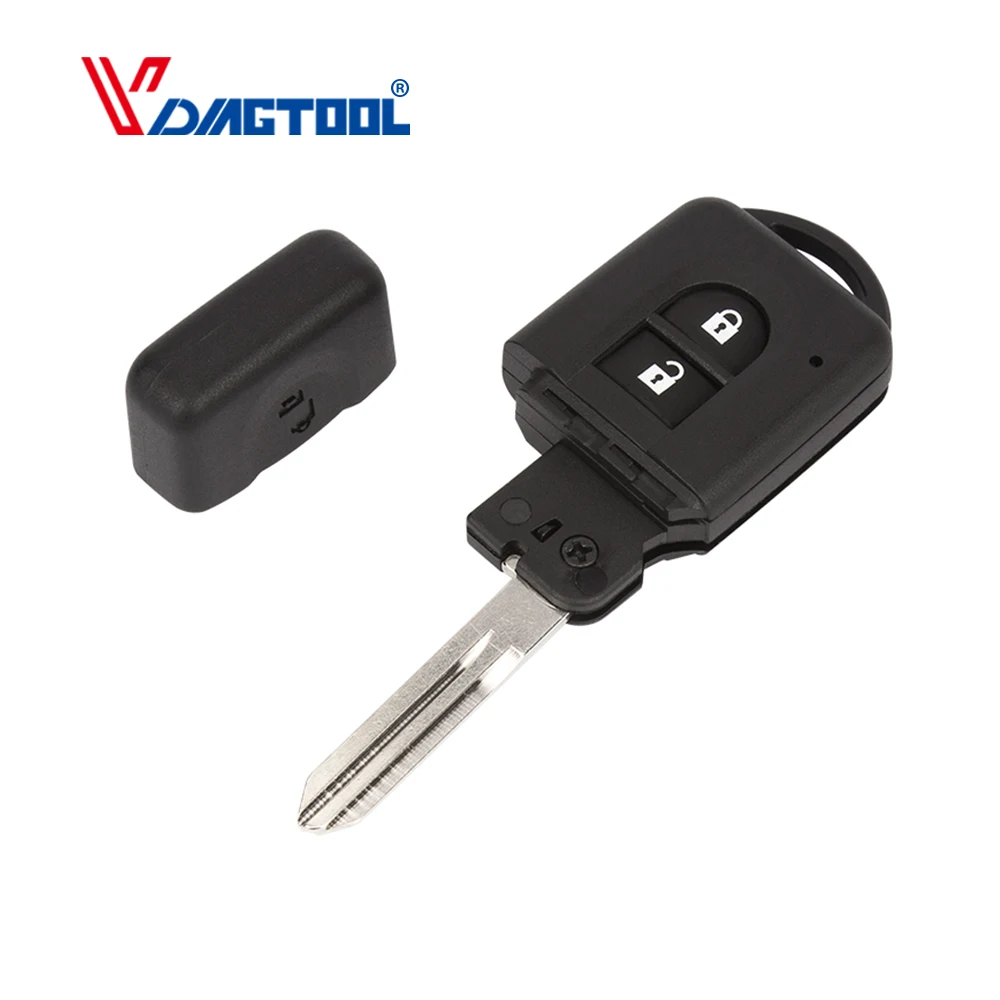 

Vdiagtoo 2 Button Remote folding key FOB case blank blade Replacement flip Key Shell For Nissan MICRA QASHQAI JUKE No Logo