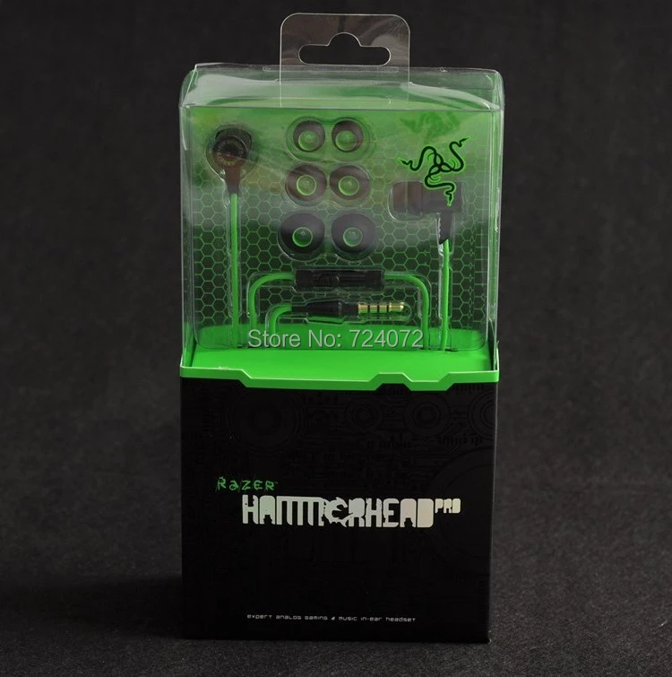 Razer Hammerhead Pro In Ear Earphone Headphone With Microphone Retail Box Gaming Headset Noise Isolation Stereo Bass 3 5mm Earphone Apple Earphone Headphoneheadphone Pro Aliexpress