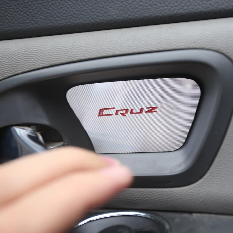 Наклейки из нержавеющей стали внутри двери 4 шт. наклейки для Chevrolet Cruze sedan хэчбек