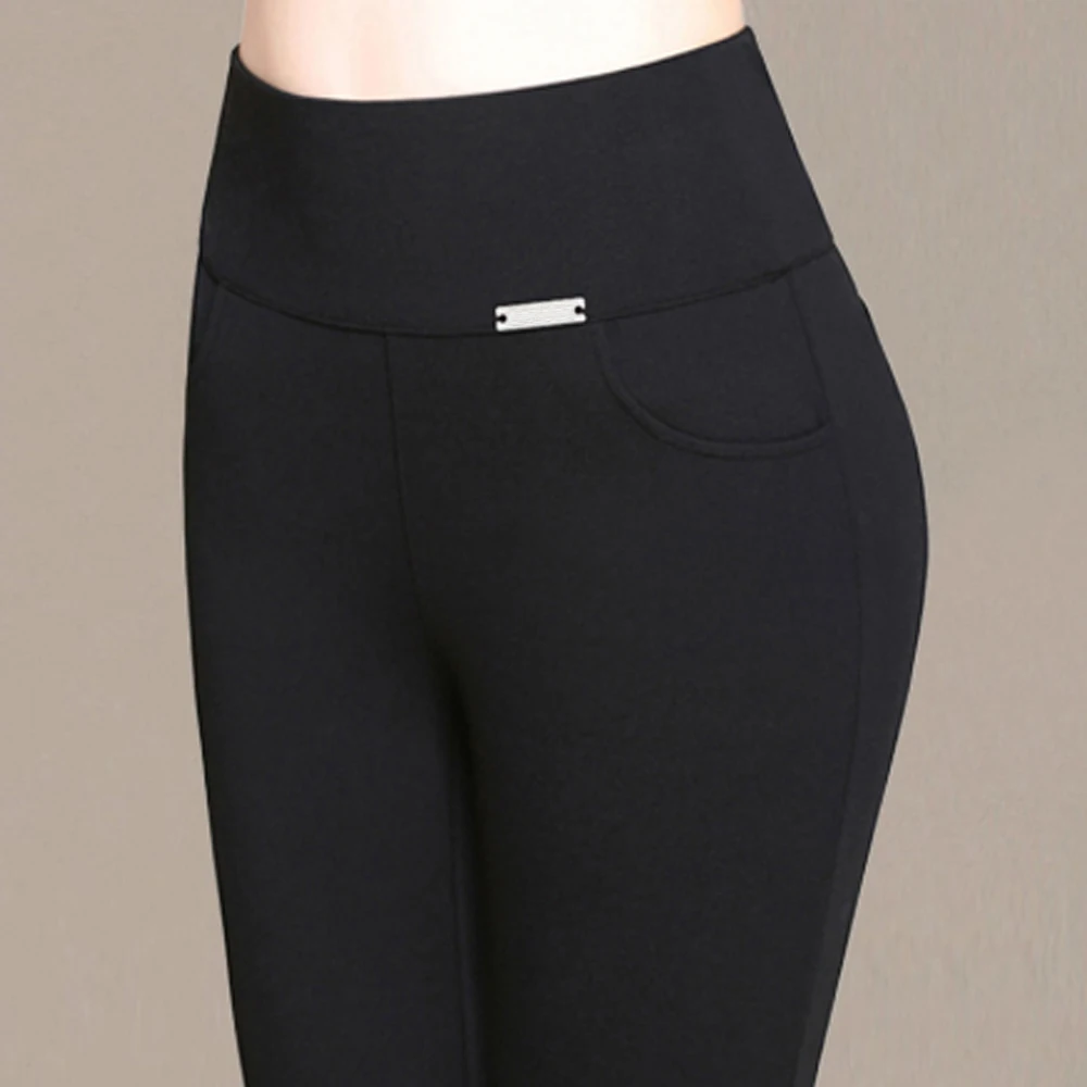 

2019 New Fashion Women High Waist Skinny Pencil Pants Female Plus Size S-5XL 6XL Casual Pants Trousers High Stretch Leggings