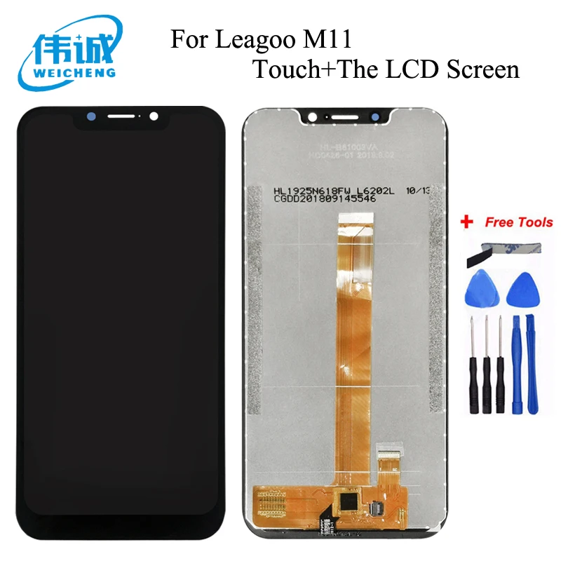 

WEICHENG Tested Well For LEAGOO M11 LCD Display+Touch Screen Digitizer Assembly Panel Digital Replacemen m11+Free Tool