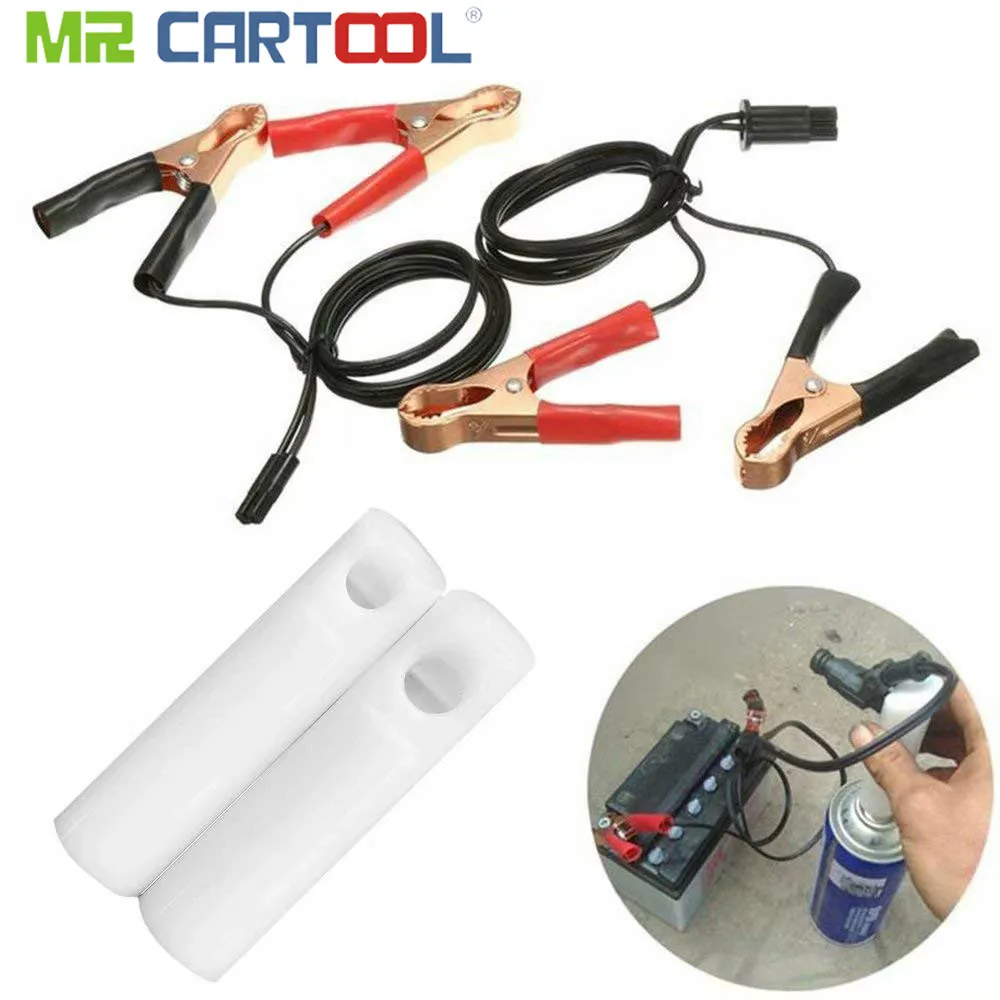 

MR CARTOOL Universal Car Fuel Injector Nozzle Flush Cleaner Adapter DIY Cleaning Tool Kit Set Auto Injectors Washing Tools