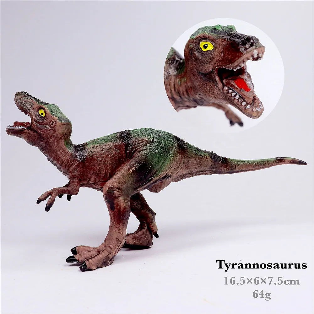Tyrannosaurus Парк Юрского периода, игрушечные модели динозавров для детей, игрушечный дракон, набор для мальчиков, велоцираптор, фигурка животного, фигурка, один предмет, домашний декор - Цвет: Tyrannosaurus