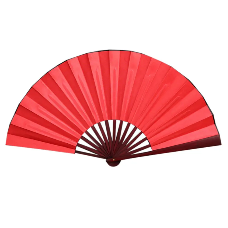 Складной ручной вентилятор для мужчин черный бамбук крученый шелк Каллиграфия Живопись Написание танцы китайский провел веер - Цвет: C