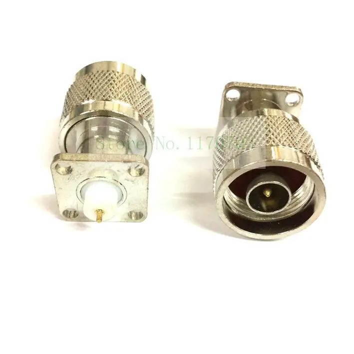 10 pcs RF Coax N Type Male With Mini Flange 4Hole RF connectors With Solder Cupin Connectors