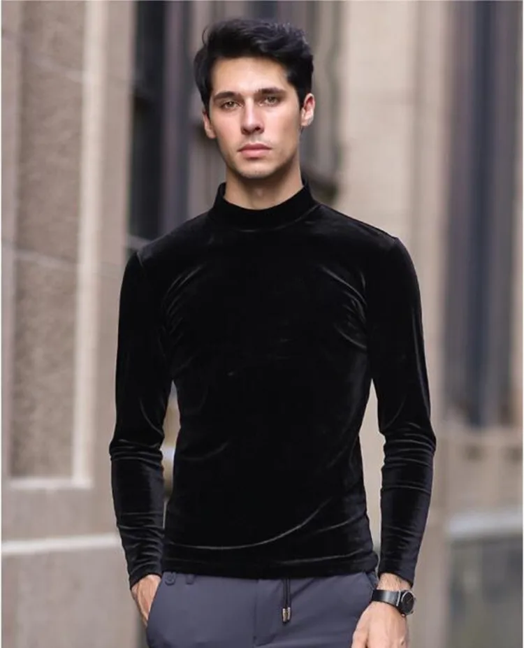 Осенние Брендовые мужские вельветовые рубашки хорошего качества, модные мужские велюровые блузки размера плюс, зимние водолазки, рубашки M-6XL 7XL