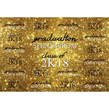 

Gloden Photography Background With Gloden Sequins And Black And White Color Text Backdrop For Graduation Party Photo Props