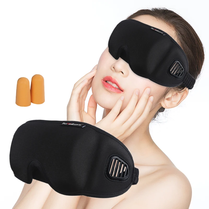 

1Pcs 3D Reusable Sleep Eye Mask Soft Portable Blindfold Travel Rest Aid Eye Mask Eye Patch Sleeping Goggles Eye Relax Massager