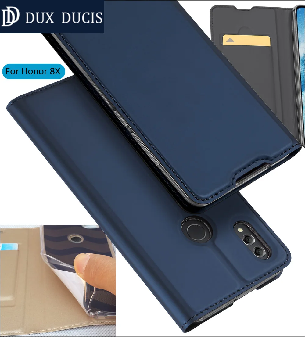 

Original DUX DUCIS Case For Huawei Honor 8X Book Flip Leather Wallet Coque Cover
