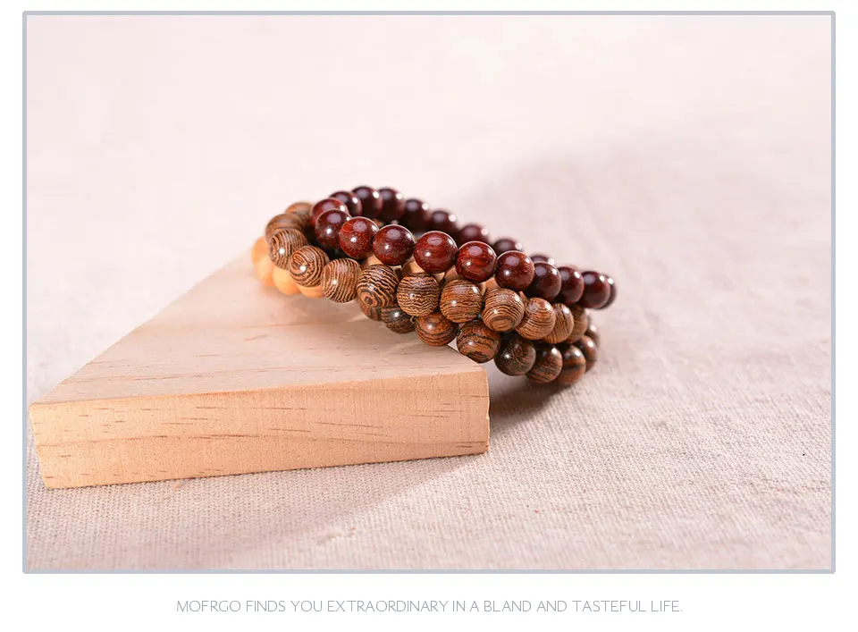 Натуральный браслет из деревянных бусин, целебный баланс, Йога, для медитации и молитвы, браслет для влюбленных, очаровательный, чакра, браслет для женщин и мужчин, подарок