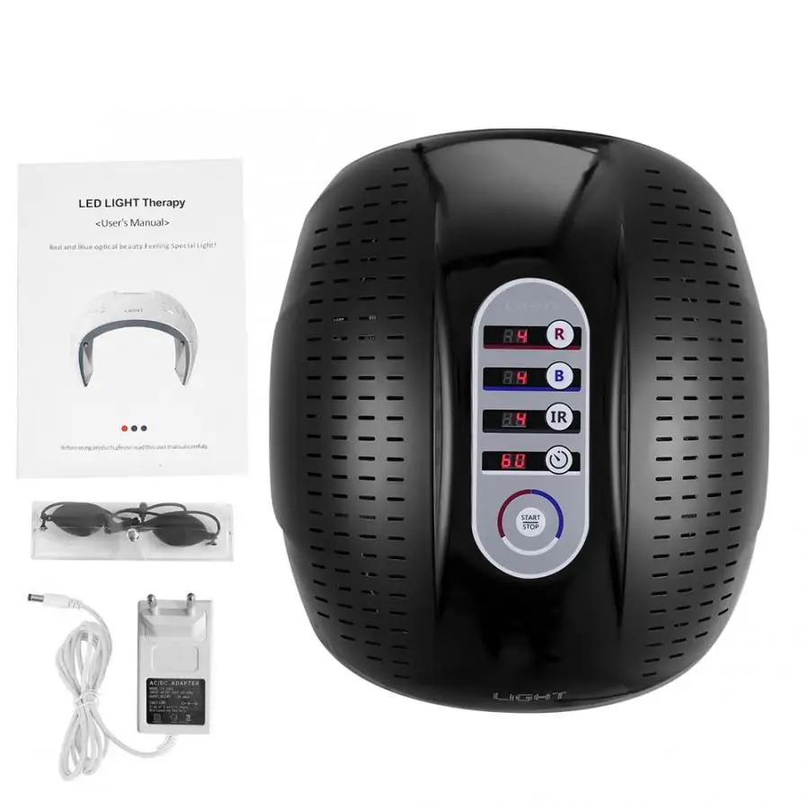 EU Plug 3 типа 4-color PDT аппарат для удаления акне лицо светодиодный свет терапия по омоложению кожи массаж расслабляющий для красоты инструмент машина - Цвет: EU Plug