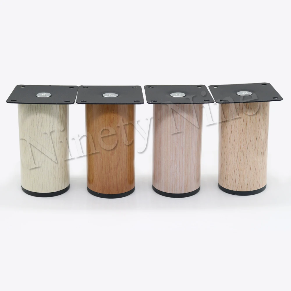 4Pcs-64-100mm-Wood-grain-Metal-Cabinet-Furniture-Legs-Stainless-Steel-Cabinet-Feet-Kitchen-Feet-Round