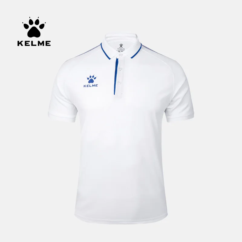 

KELME Men's Training Polo T-Shirt Summer Running Cotton Shirts Casual Short Sleeve Tops High Quantity Polo For Men 3891066