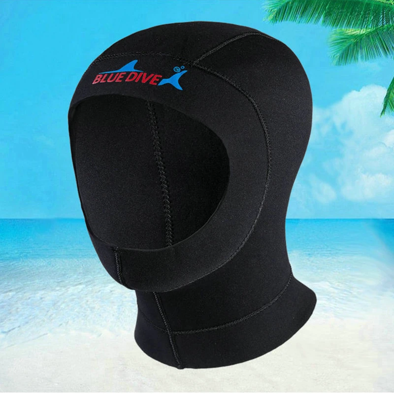 Мм 3 мм неопрена подводное шапочка для ныряния с плеча подводное плавание оборудования шляпа капюшон средства ухода за кожей шеи крышка зима п