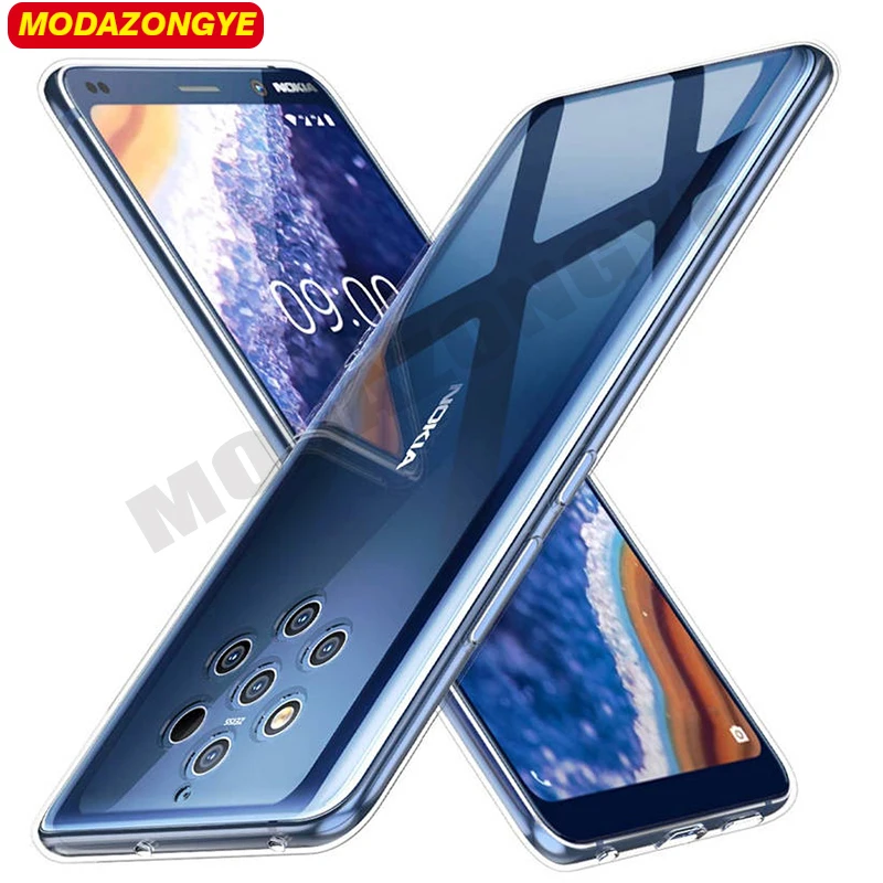 Nokia 9 PureView чехол силиконовый мягкий прозрачный ТПУ для телефона Nokia9 Pure View TA-1094 TA 1094