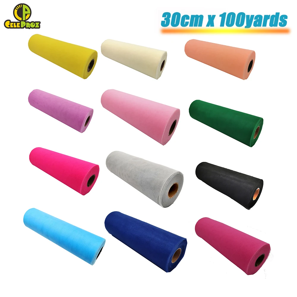 30cm 100Yards White Tulle Roll Tulle Organza Fabric DIY Outdoor Wedding Birthday Alise Runner Centerpieces Decoration Supplies-in Party DIY Decorations from Home & Garden on Aliexpress.com | Alibaba Group