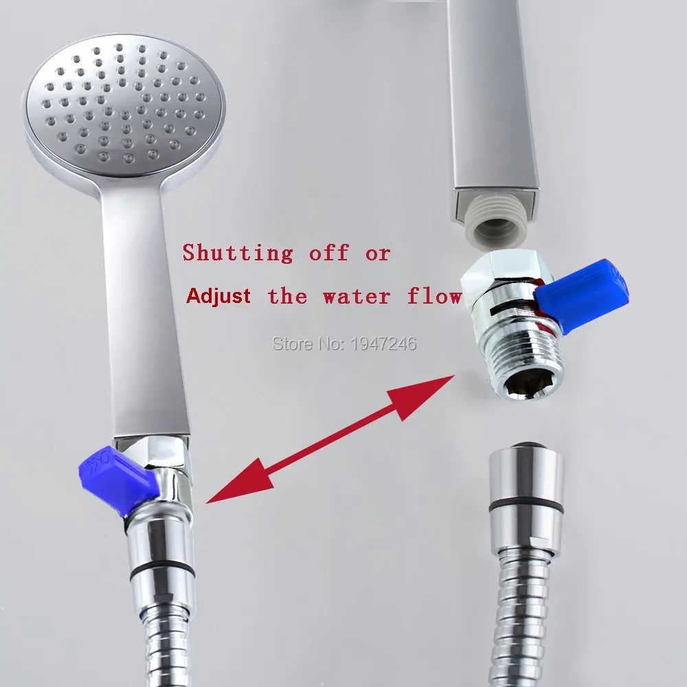5 лет гарантии водосберегающий контроль потока и запорный клапан из твердой латуни для ручного душа/душевой головки/биде опрыскиватель